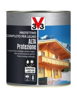 Super Prezzo Protettivo completo per legno alta protezione a solvente, colore noce scuro - 0,75 litri